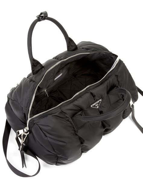 tessuto bomber prada|PRADA Tessuto Nylon Bomber Bag Black .